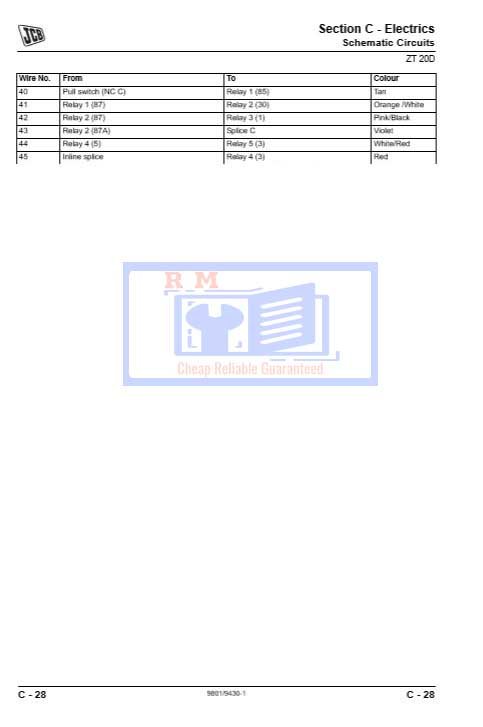 JCB ZT20 Mower Service Repair Manual - Image 7