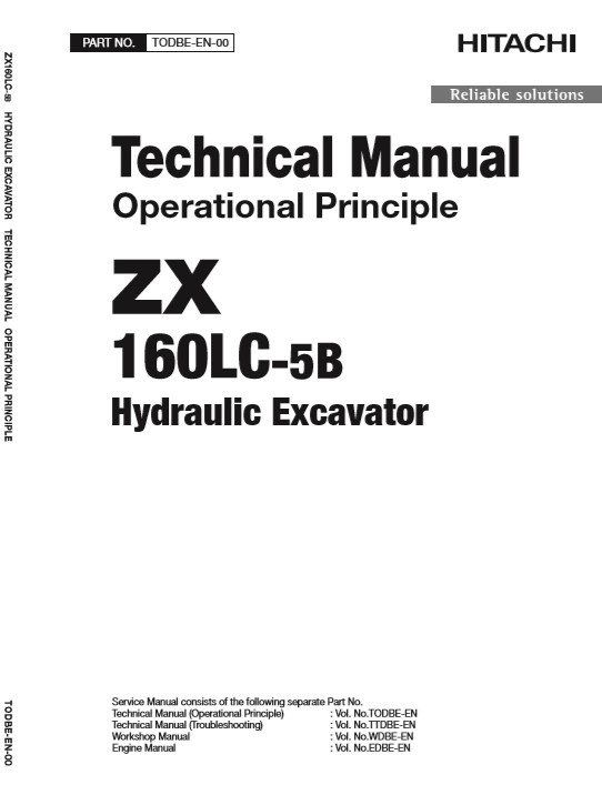Hitachi ZX160LC-5B Excavator Technical Manuals - Image 3