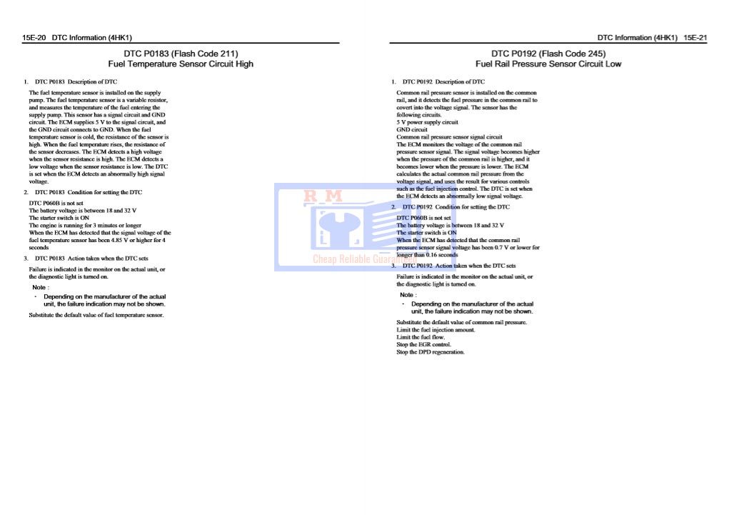Isuzu 4HK1 Engine Interim Tier 4 Compatible Workshop Manual - Image 8