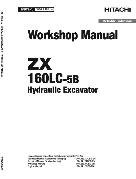 Hitachi ZX160LC-5B Excavator Workshop Manual and Diagrams - Image 6