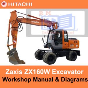 Hitachi Zaxis ZX160W workshop manual with detailed diagrams for repair and maintenance procedures