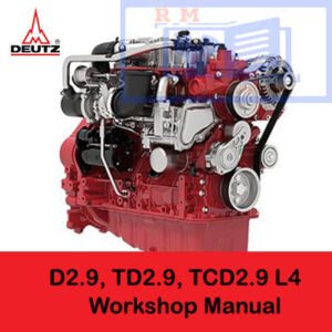 Deutz D2.9, TD2.9, and TCD2.9 L4 engine workshop manual, showcasing detailed diagrams and maintenance instructions