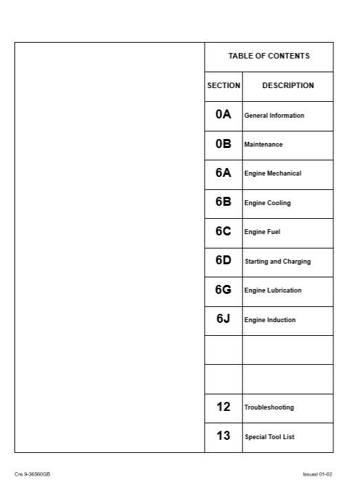 Isuzu 6HK1 Engine Related with Case Product Service Repair Manual - Image 3