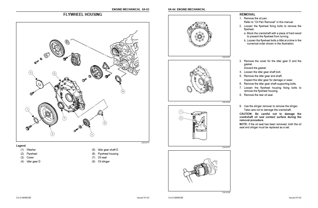 Isuzu 6HK1 Engine Related with Case Product Service Repair Manual - Image 4