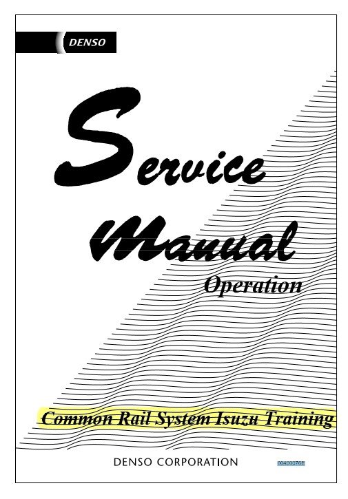 Denso CommonRail Isuzu Service Manual Training - Image 2