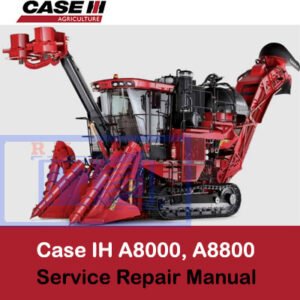 Case IH A8000 and A8800 Sugar Cane Harvester Service Manual, offering detailed instructions for servicing and repairs