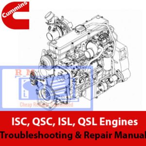 Comprehensive manual for troubleshooting and repairing Cummins ISC, QSC, ISL, and QSL engines, including diagnostic tips