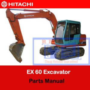 Hitachi EX60 Excavator Parts Manual, displaying a comprehensive guide with diagrams and parts lists for effective repairs