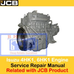 Service repair manual for Isuzu 4HK1 and 6HK1 engines used in JCB products, providing essential maintenance guidelines