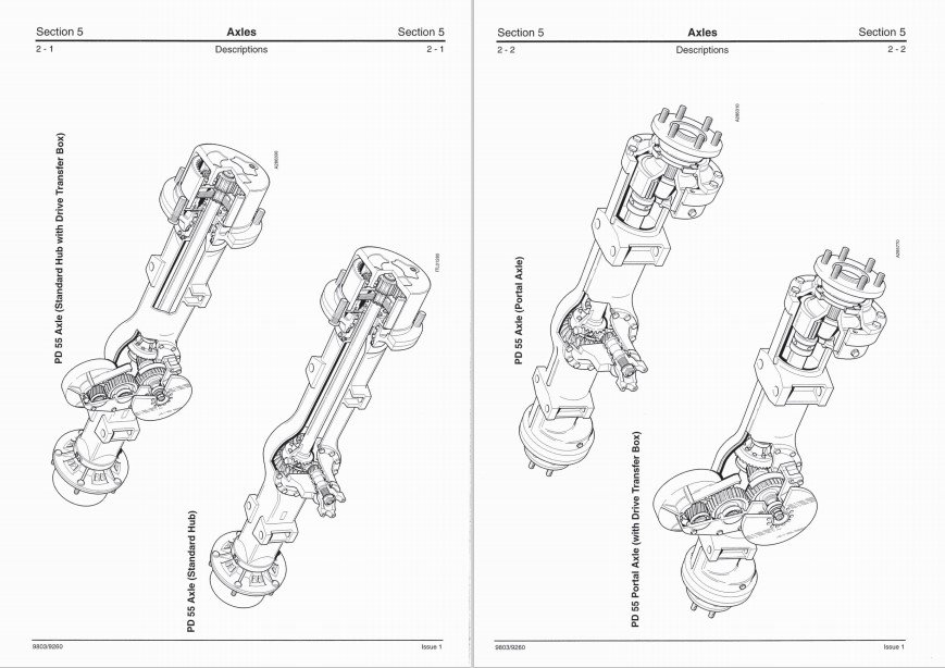 JCB PD55 Drivetrain Series Axles Service Repair Manual - Image 3