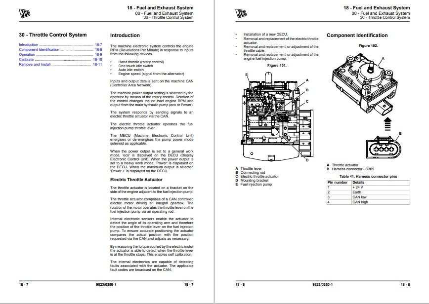 JCB 140 Excavator Service Repair Manual - Image 3