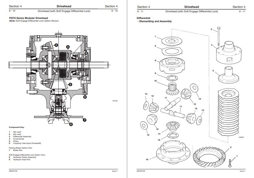 JCB PD70 Series Drivetrain Axles Service Repair Manual - Image 4