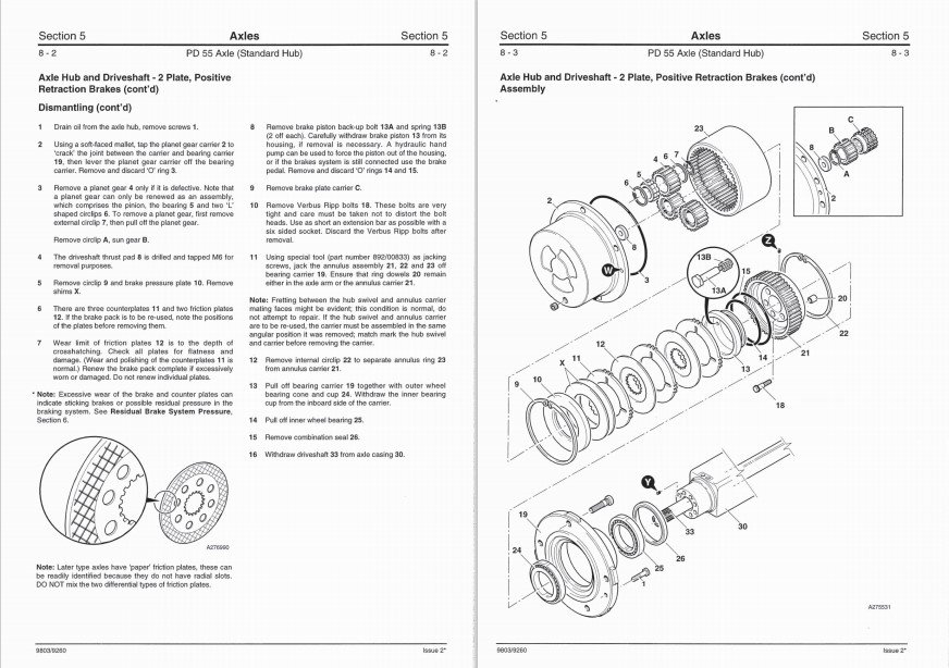 JCB PD55 Drivetrain Series Axles Service Repair Manual - Image 4