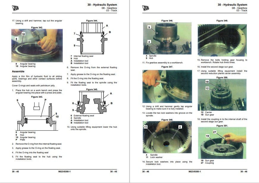 JCB 140 Excavator Service Repair Manual - Image 4