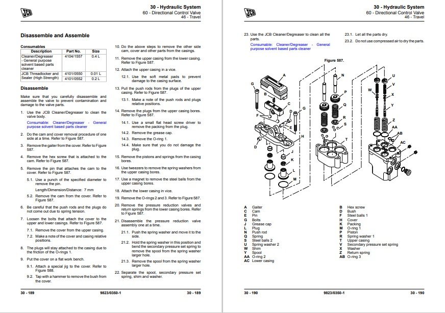 JCB 140 Excavator Service Repair Manual - Image 5