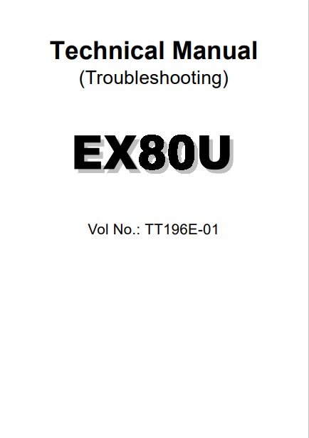 Hitachi EX80U Excavator Full Set of Manuals - Image 5