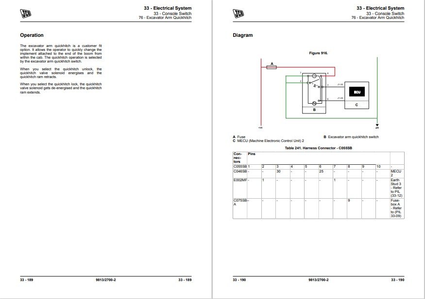 JCB 100C-1, JCB 85 Z-1, JCB 86 C-1, JCB 90 Z-1 Excavator Service Repair Manual - Image 6