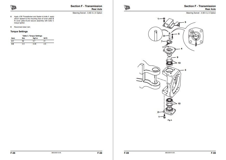JCB 2.5, JCB 3.0, JCB 3.5 Series Lift Teletruk Service Repair Manual - Image 6