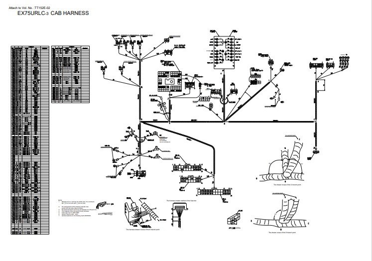 Hitachi EX75UR-3 , Hitachi EX75URLC-3 Electrical & Hydraulic Diagrams - Image 5