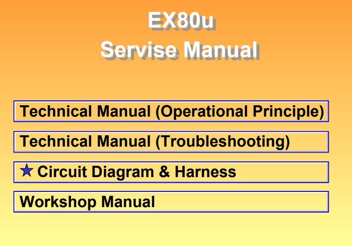 Hitachi EX80U Excavator Full Set of Manuals - Image 2