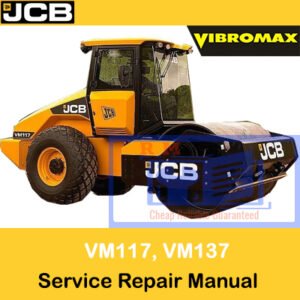 Service manual for CB Vibromax VM117 and JCB Vibromax VM137 rollers, including repair instructions and technical illustrations