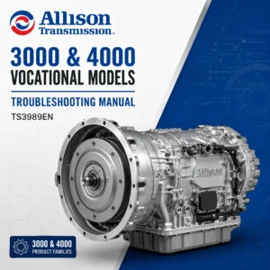 Allison Transmission 3000 & 4000 Vocational Models Troubleshooting Manual