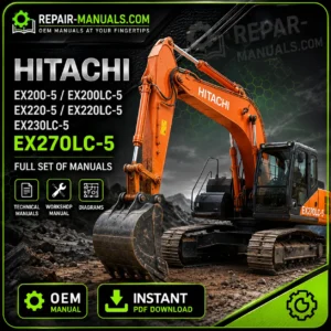 Hitachi EX200-5 EX200LC-5 EX220-5 EX220LC-5 EX230LC-5 EX270-5 EX270LC-5