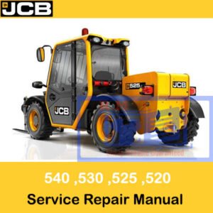 Comprehensive service manual for JCB Loadall models 520, 525, 530, and 540, covering repair and maintenance guidelines