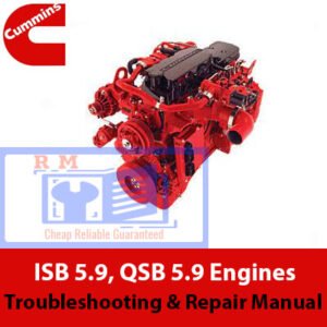 Troubleshooting and repair manual for Cummins ISB 5.9 and QSB 5.9 engines, detailing maintenance and repair guidelines