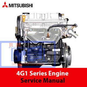 Mitsubishi 4G1 Series Engine Service Manual cover with illustrations and key information for engine maintenance and repair