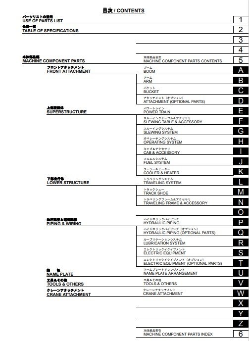 KATO HD1023III Excavator Parts Manual - Image 3