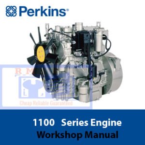 Perkins 1100 Series Workshop Manual cover featuring technical illustrations and detailed specifications for engine maintenance