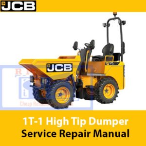 Service Repair Manual for JCB 1T-1 High Tip Dumper, showcasing detailed diagrams and maintenance instructions