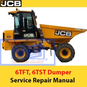 JCB 6TFT and 6TST Dumper Service Repair Manual cover for maintenance and repair guidance