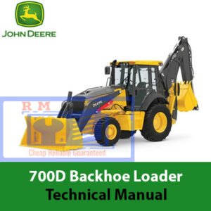 John Deere 700D Backhoe Loader technical manual, illustrating key features, maintenance tips, and operational procedures