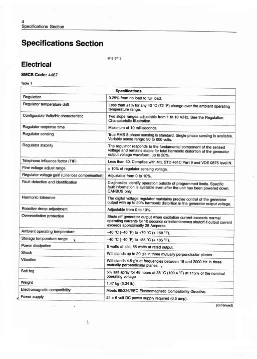 Caterpillar Digital Voltage Regulator Service Manual - Image 3