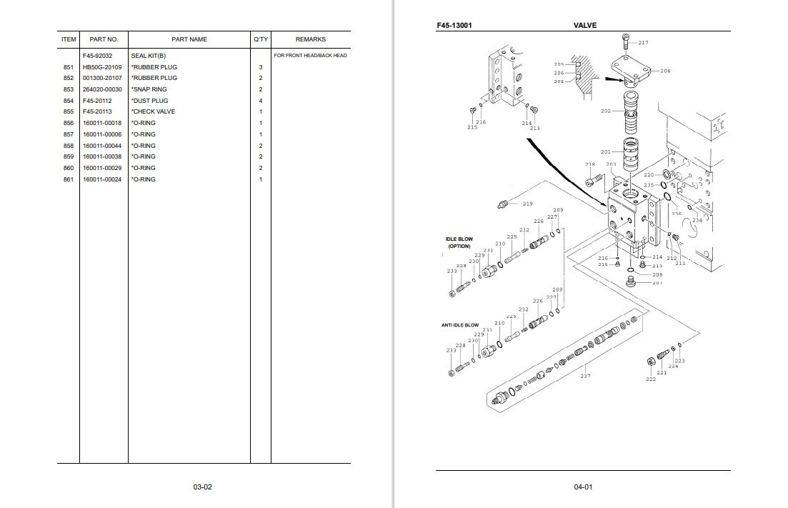 Furukawa F45 XP hydraulic Breaker Parts Manual - Image 4
