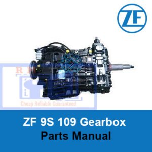 ZF 9S 109 Gearbox Transmission Parts Manual showcasing parts layout and technical information for assembly and maintenance