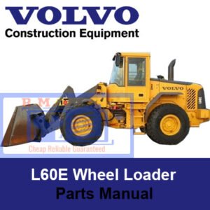 Comprehensive parts manual for the Volvo L60E Wheel Loader, featuring diagrams and specifications for efficient repairs