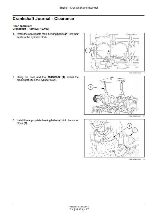 New Holland Cursor 13 Single Stage Turbocharger Service Manual - Image 4