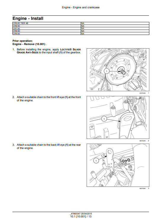 New Holland CR6.80, New Holland CR6.90, New Holland CR7.90, New Holland CR8.90, New Holland CR9.90 Combine Service Manual - Image 4