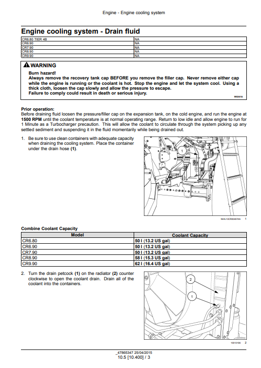 New Holland CR6.80, New Holland CR6.90, New Holland CR7.90, New Holland CR8.90, New Holland CR9.90 Combine Service Manual - Image 3
