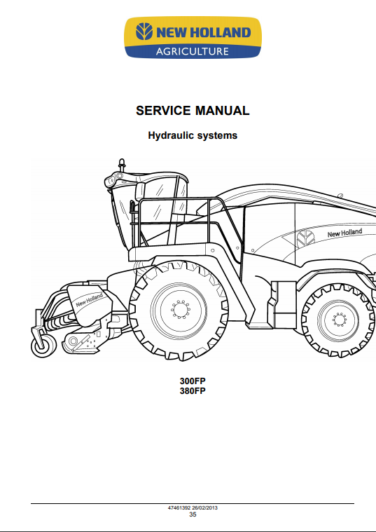 New Holland 300FP, New Holland 380FP Header Service Manual - Image 3
