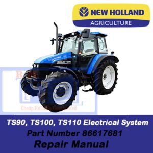Comprehensive electrical system repair manual for New Holland TS90, TS100, and TS110, featuring maintenance and repair guidelines