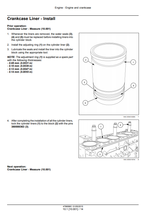 New Holland Cursor 13 Single Stage Turbocharger Service Manual - Image 6