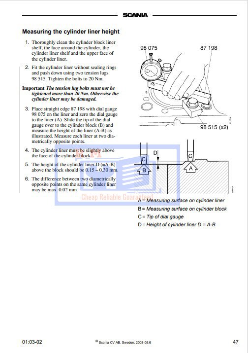 Scania 12 Engine Workshop Manual - Image 4