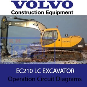 Circuit diagrams for the Volvo EC210LC excavator, detailing operational components and electrical connections