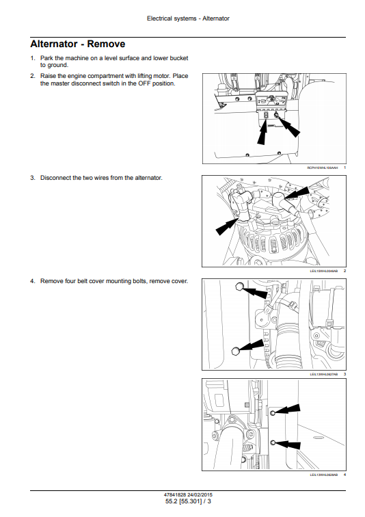New Holland W130C, New Holland W170C Tier 4B Wheel Loader Service Manual - Image 6