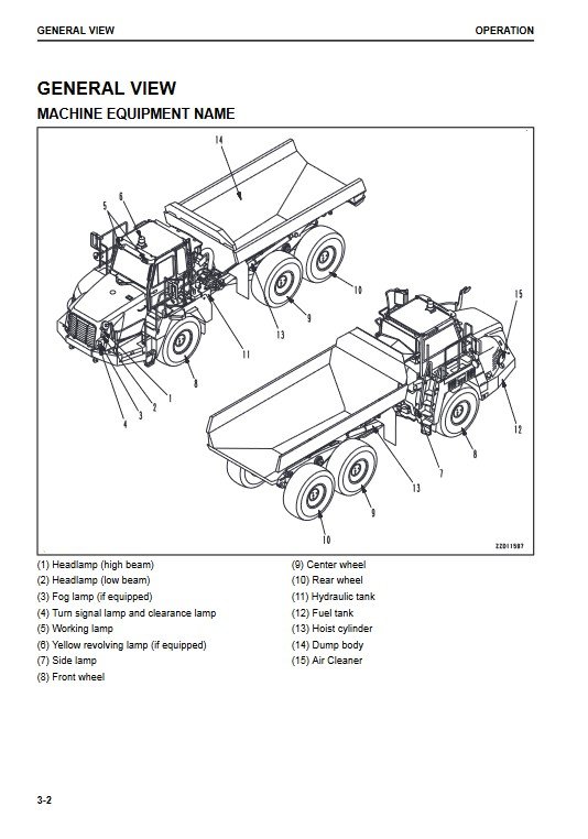 Komatsu HM300-5 Japan Dump Truck Operation and Maintenance Manual - Image 6