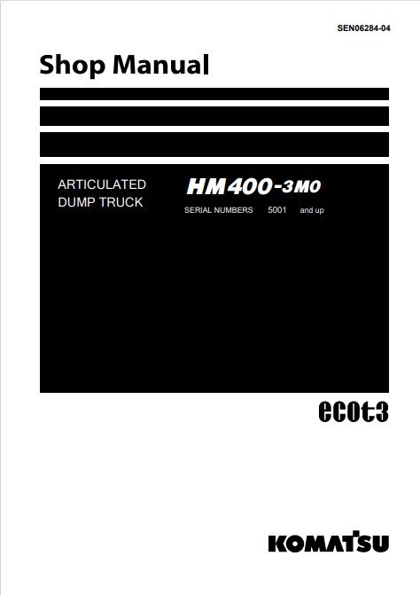 Komatsu HM400-3 Japan Dump Truck Workshop Manual - Image 2